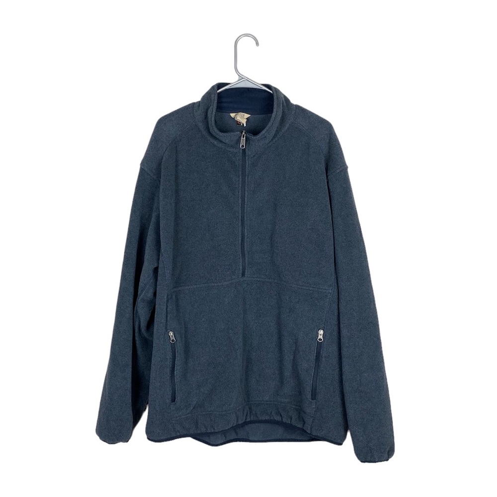 Duluth pull over fleece half zip jacket size xl pouch pocket